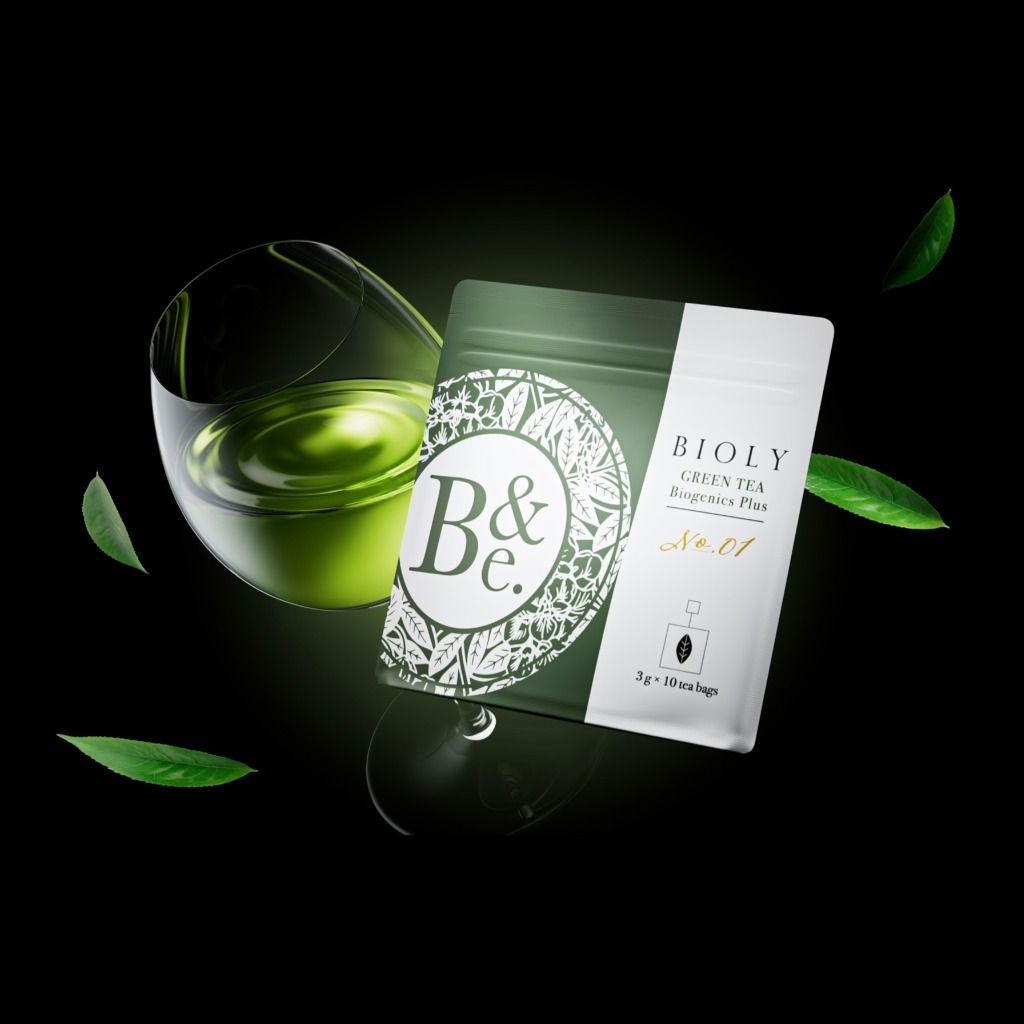 【BIOLY GREEN TEA Biogenics Plus No.01】ワインセラー熟成緑茶×乳酸菌（口内健康特化型乳酸菌）3g×10tea bags
